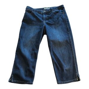 Chico’s Platinum Denim Cropped Jeans